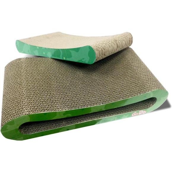Cat Scratcher by GoPets, Infinity Lounge Corrugated Cardboard is Reversible - Picture 5 of 7